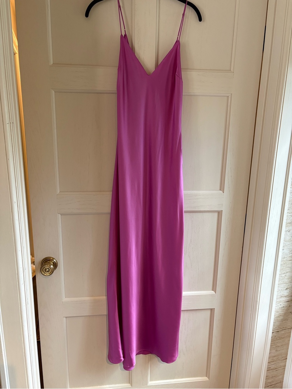 DANNIJO Fuchsia Slip Dress with V-Neck